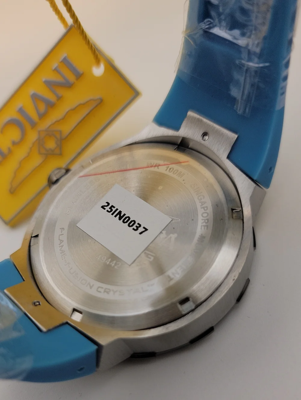 NEW 🏁 Invicta Racing Stint Master Men's Watch - 46mm. Light Blue Silicone 49442